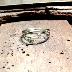Nieuwe ring met diamantjes