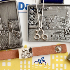 Zilveren fietssieraden