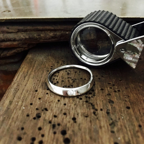 Zilveren ring met zirconia